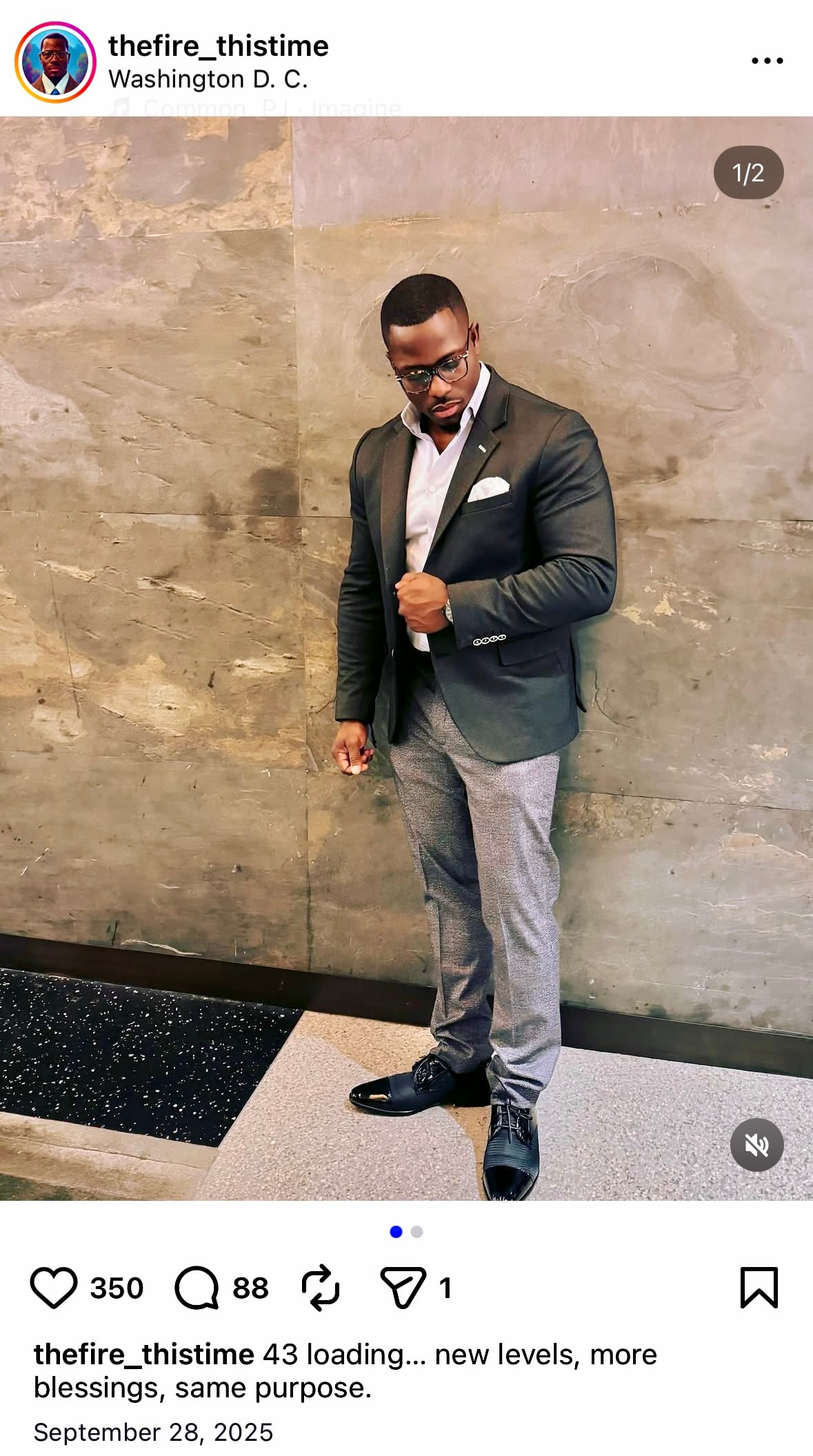 Sean Wilson in Washington D.C. - 43 loading, new levels, more blessings, same purpose